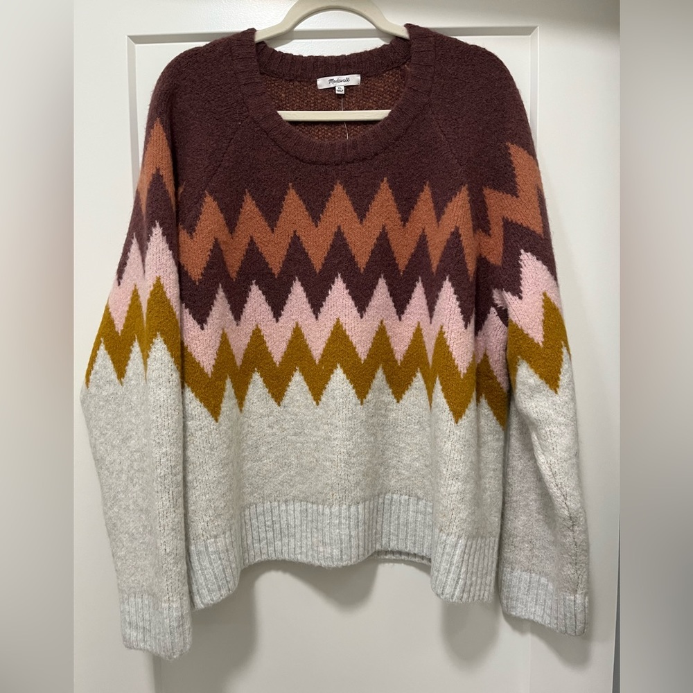 Madewell zig-zag sweater.
